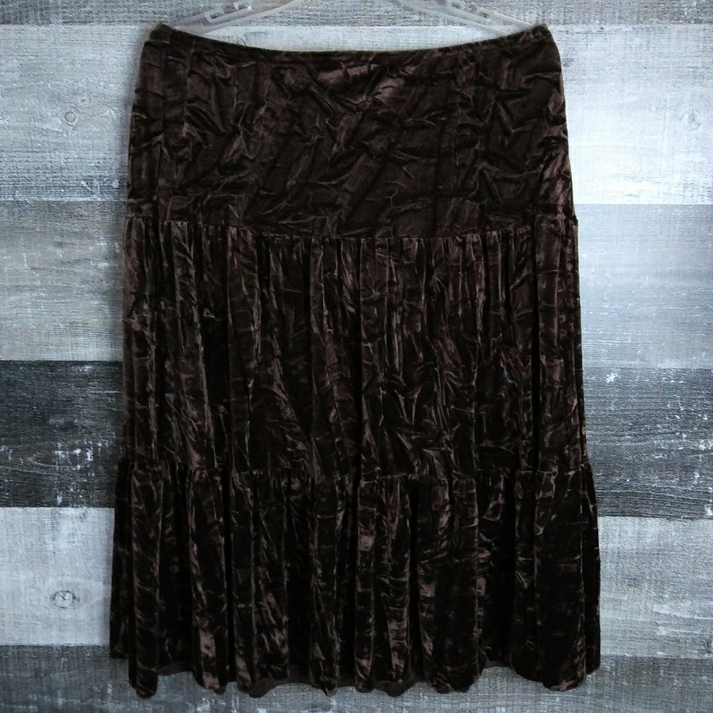 NEW! Large Velvety IN SAN FRANCISCO Midi Skirt - Picture 2 of 4